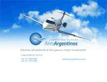 Tablet Screenshot of airesargentinos.com.ar
